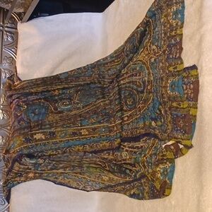 Van Heusen scarf, women's scarve, green and blue nwt 67x20